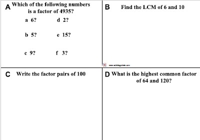 LCM HCF